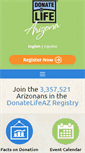 Mobile Screenshot of donatelifeaz.org